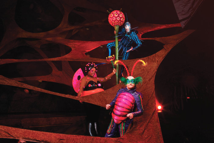 Colorido ecosistema en el Cirque du Soleil