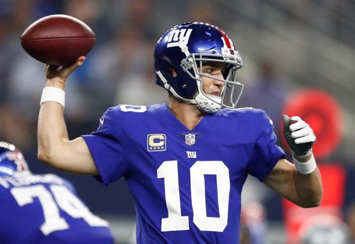 Eli Manning da a los NY Giants su primer triunfo en la temporada
