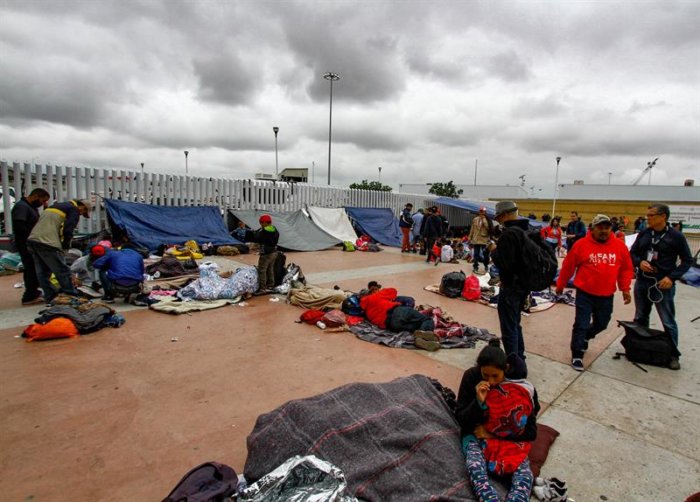 Demora el trámite de asilo de migrantes centroamericanos en la frontera con EEUU