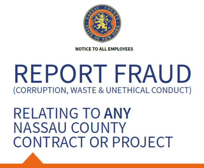 Residentes y empleados públicos en Nassau podrán reportar fraudes y corrupción