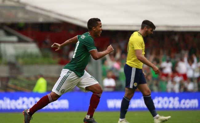 México vence 1-0 a Escocia y no convence en su despedida antes del Mundial
