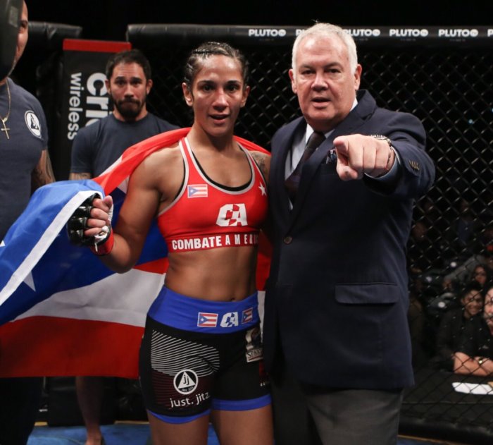 Gran victoria de boricua Amanda Serrano en MMA