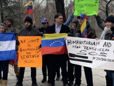 Venezolanos del área tri estatal exigen ayuda internacional para solucionar crisis en su país