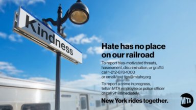 Tras aumento en delitos de odio, MTA lanza campaña de prevención