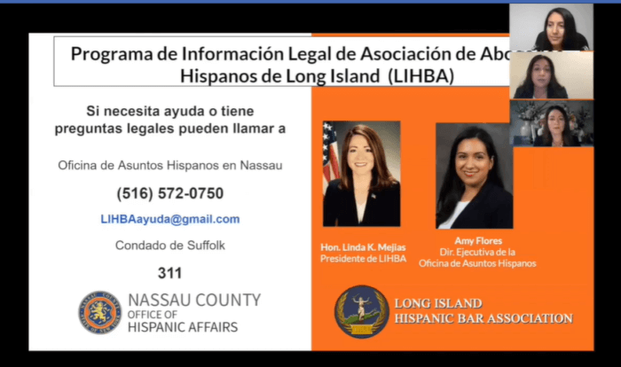 Noticia, LIHBA y el condado de Nassau lanzan programa con información legal gratuita