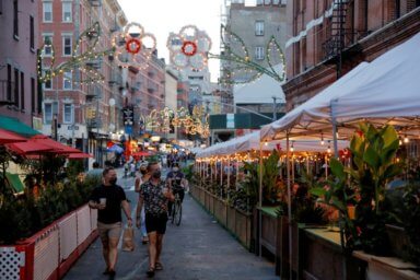 Restaurantes con servicio al aire libre ahora serán permanentes durante todo el año en la ciudad de Nueva York