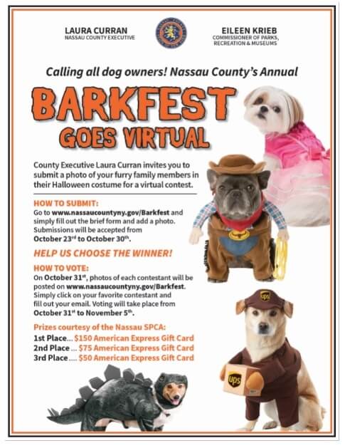 Concurso canino de disfraces 'Nassau Barkfest' se define de forma virtual