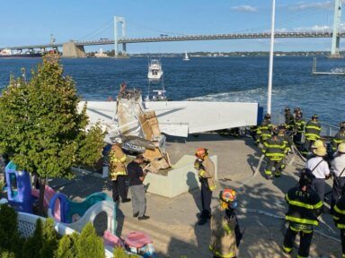 Actualización: Un muerto y dos heridos graves en accidente de hidroavión en la bahía de Flushing