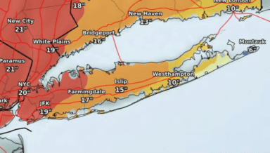 El pronóstico empeora en Long Island, se espera más de 12 pulgadas de nieve