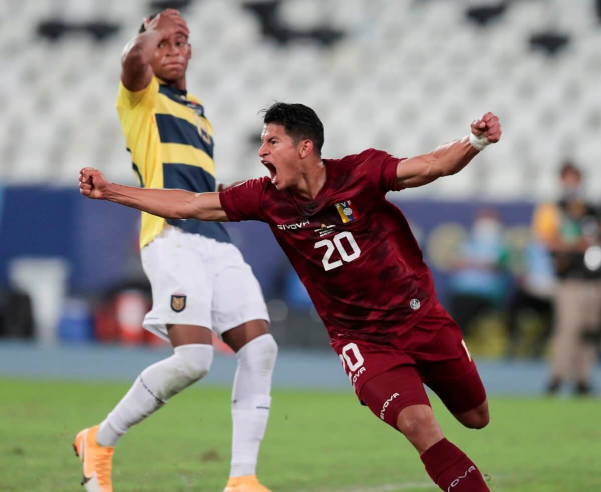 Copa América: Venezuela le empata a Ecuador en el último suspiro