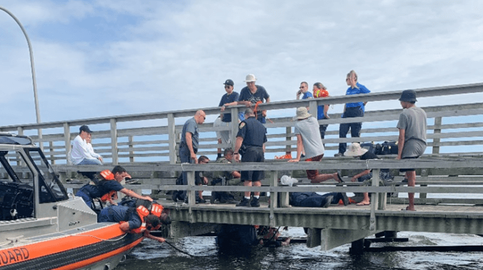 Policías de Suffolk rescatan a 3 kayakistas de las aguas de Captree State Park