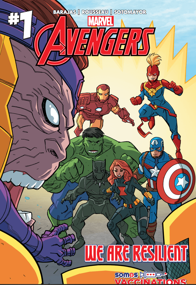 Regalan Comic de Avengers (Edición Limitada) a los que se vacunen
