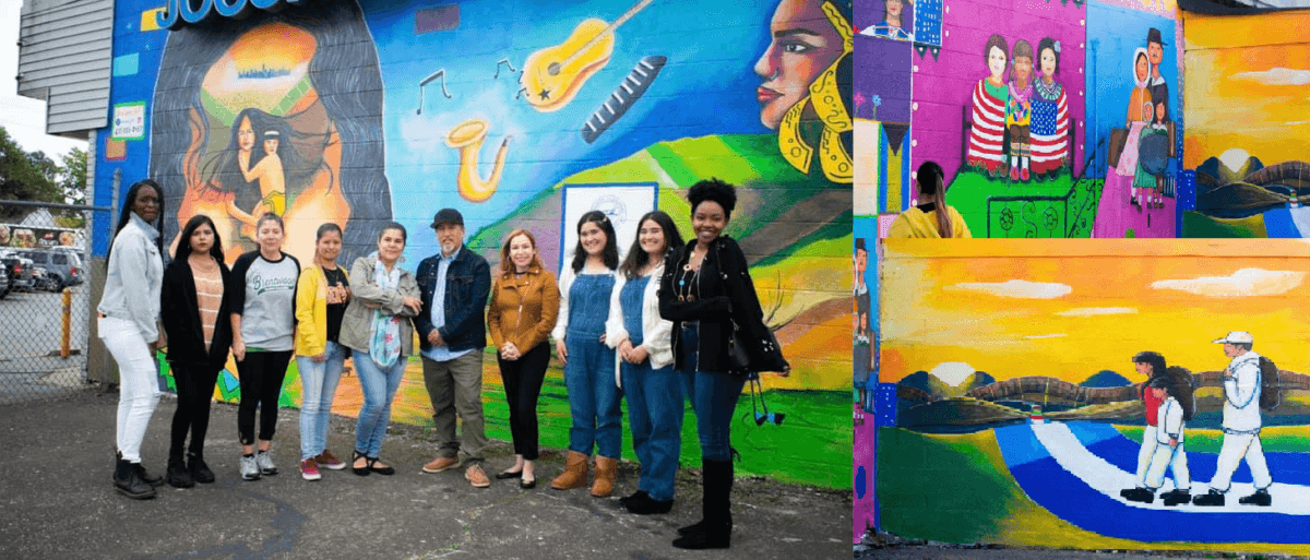 Mural en La Placita de Brentwood cuenta nuestra historia inmigrante