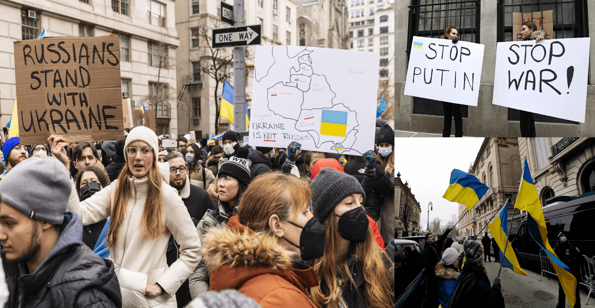 Ucranianos repudian desde Nueva York la intervención militar rusa en su país