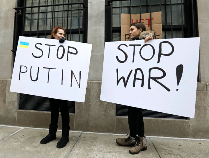 Ucranianos repudian desde Nueva York la intervención militar rusa en su país