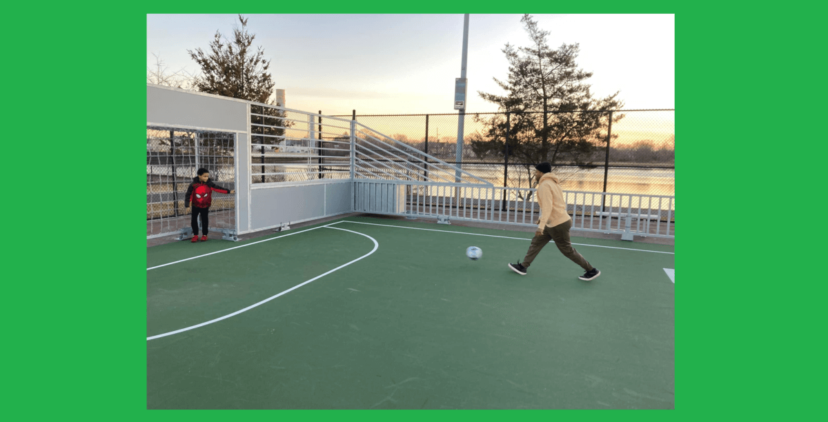 Nueva cancha de fútbol en Inwood Park lista para la diversión primaveral