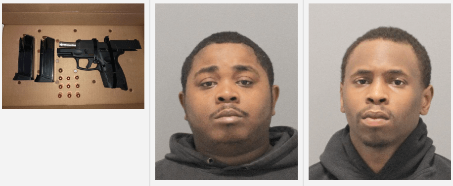 Dos hombres de Rosedale arrestados por posesión de un arma de fuego