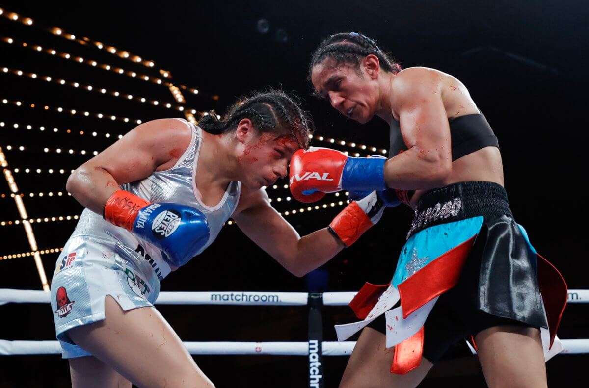 Tras feroz combate la boricua Amanda Serrano es campeona absoluta del boxeo
